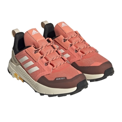 adidas buty trekkingowe Terrex Trailmaker Rain.Rdy (wodoodporne) pomarańczowe/bordowe dziecięce