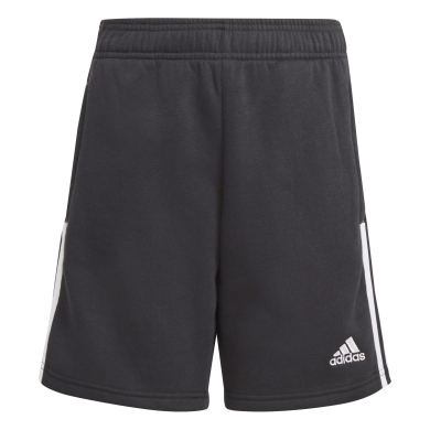 adidas Spodenki treningowe Tiro 21 Sweat Short (Bawełna) krótkie czarne dla chłopców