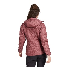 adidas kurtka izolacyjna Terrex Xperior PrimaLoft Loose Fill z kapturem burgundowa dla kobiet