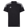 adidas Sport-Polo Condivo 22 (mieszanka bawełny) czarny chłopcy