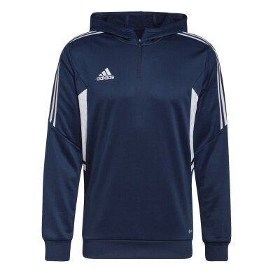 adidas Bluza z kapturem Condivo 22 Track Hoodie (dopasowana, rec. poliester) granatowa męska