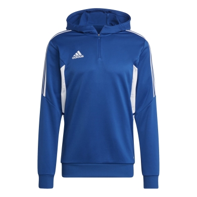 adidas Bluza z kapturem Condivo 22 Track Hoodie (dopasowana, recyklingowany poliester) niebieska męska