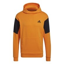 adidas Bluza z kapturem Designed for Gameday Hoodie (mieszanka bawełny) pomarańczowa męska