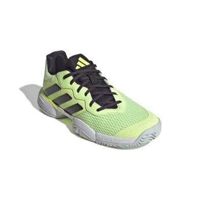 adidas buty tenisowe Barricade Allcourt 2024 zielony/biały dziecięce