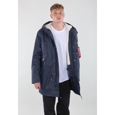 Alpha Industries Kurtka zimowa przeciwdeszczowa Raincoat TL ciemnoniebieska męska