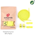 bodypride sznurowadła płaskie modny żółty 120cm - 1 para