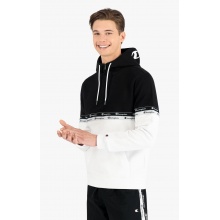 Champion Bluza z kapturem w designie bloków kolorystycznych z podwójną lamówką z logo biała Mężczyźni