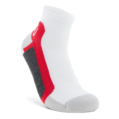 ECCO Skarpetki sportowe Ankle Cut Tech Sporty (lekki materiał) biało/czerwone męskie - 1 para