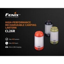 Fenix Lampa kempingowa CL26R LED 400 Lumen z portem USB zielona