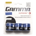 Gamma Overgrip Supreme (trwały, doskonała przyczepność + chłonność) 0.6mm niebieski - 3 sztuki