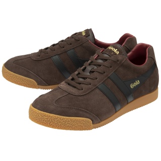 Gola Sneaker Harrier Suede-Leder brązowy/czarny/czerwony męski