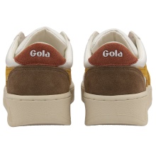 Gola Sneaker Grandslam Trident biały/żółty/pomarańczowy damski