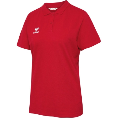 hummel Sport/Czas wolny Polo hmlGO 2.0 (Bawełna organiczna) Krótki rękaw czerwony Damski