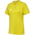 hummel Sport/Czas wolny Polo hmlGO 2.0 (Bawełna organiczna) Krótki rękaw żółty Damskie