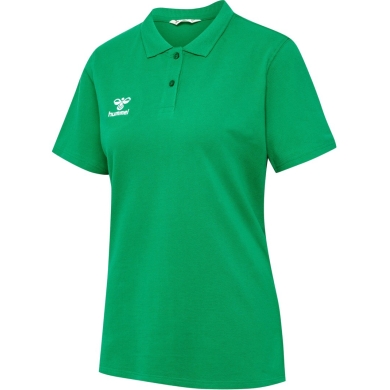 hummel Sport/Czas wolny Polo hmlGO 2.0 (Bawełna organiczna) Krótki rękaw zielony Damski