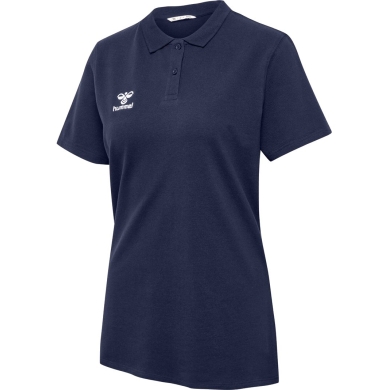 hummel Sport/Czas wolny Polo hmlGO 2.0 (Bawełna organiczna) Krótki rękaw granatowy Damskie