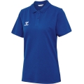 hummel Sport/Czas wolny Polo hmlGO 2.0 (Bawełna organiczna) Krótki rękaw ciemnoniebieski Damskie