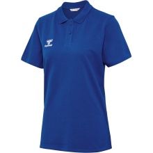 hummel Sport/Czas wolny Polo hmlGO 2.0 (Bawełna organiczna) Krótki rękaw ciemnoniebieski Damskie