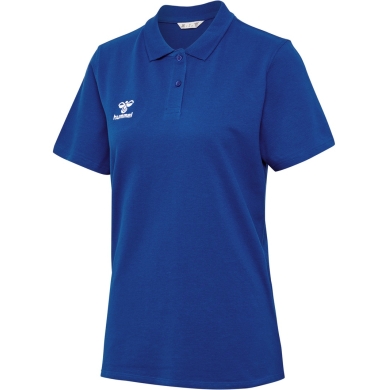 hummel Sport/Czas wolny Polo hmlGO 2.0 (Bawełna organiczna) Krótki rękaw ciemnoniebieski Damskie