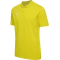 hummel Sport/Czas wolny Polo hmlGO 2.0 (Bawełna organiczna) Krótki rękaw żółty Mężczyźni