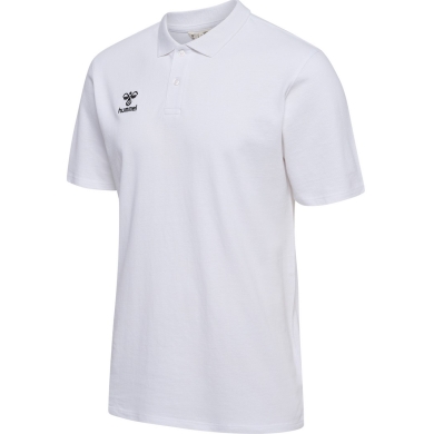 hummel Sport/Czas wolny Polo hmlGO 2.0 (Bawełna organiczna) Krótki rękaw biały Mężczyźni