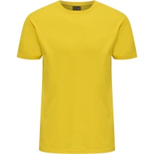 hummel T-shirt rekreacyjne hmlRED Basic (bawełna) Krótki rękaw żółty Mężczyźni