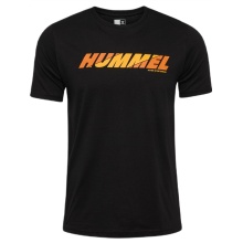 hummel T-shirt Freizeit hmlGRAPHIC Bold Logo (Bawełna) czarny Mężczyźni