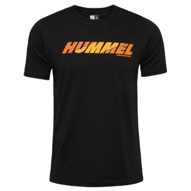 hummel T-shirt Freizeit hmlGRAPHIC Bold Logo (Bawełna) czarny Mężczyźni