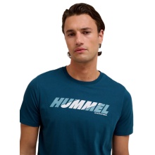 hummel T-shirt Freizeit hmlGRAPHIC Bold Logo (Bawełna) niebieski Mężczyźni