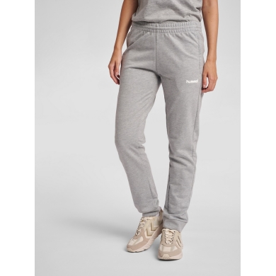 hummel Spodnie dresowe hmlGO Cotton Pant (Bawełna) długie szare damskie