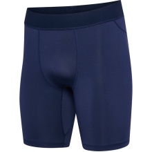 hummel spodnie funkcyjne hmlBL Performance Short Tight (poliester, dopasowane) granatowe Męskie