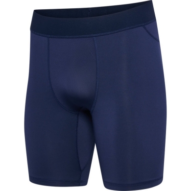 hummel spodnie funkcyjne hmlBL Performance Short Tight (poliester, dopasowane) granatowe Męskie