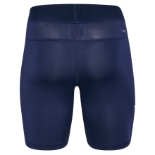 hummel spodnie funkcyjne hmlBL Performance Short Tight (poliester, dopasowane) granatowe Męskie