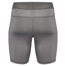 hummel Spodnie funkcyjne hmlBL Performance Short Tight (poliestr, dopasowane) ciemnoszare mężczyźni