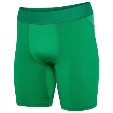 hummel Spodnie funkcyjne hmlBL Performance Short Tight (poliester, dopasowane) zielone męskie