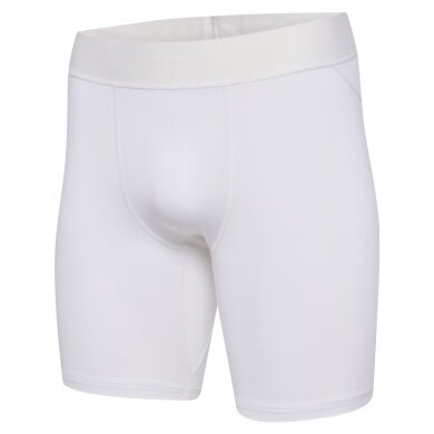 hummel Spodnie funkcyjne hmlBL Performance Short Tight (poliestr, dopasowane) białe męskie