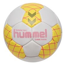 hummel Piłka ręczna hmlClassic Trening HB (rozmiar 3) biała/żółta - 1 sztuka