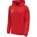 hummel Sportowa bluza z kapturem hmlCORE XK Poly Sweat Hoodie (materiał poliestrowy) z kapturem czerwony mężczyźni