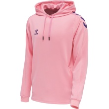 hummel Sportowa bluza z kapturem hmlCORE XK Poly Sweat Hoodie (materiał poliestrowy) z kapturem różowy męski