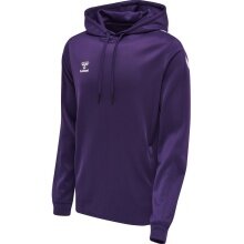 hummel Sportowa bluza z kapturem hmlCORE XK Poly Sweat Hoodie (materiał poliestrowy) z kapturem fioletowy/biały męski