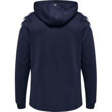 hummel Sportowa bluza z kapturem hmlCORE XK Poly Sweat Hoodie (materiał poliestrowy) z kapturem granatowy męski