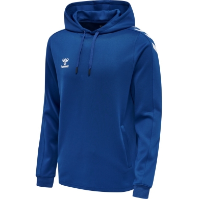 hummel Sportowa bluza z kapturem hmlCORE XK Poly Sweat Hoodie (materiał poliestrowy) z kapturem granatowy mężczyźni