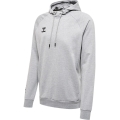 hummel Bluza z kapturem hmlMOVE Grid Cotton Hoodie (Bawełna) z kapturem szara Mężczyźni