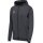 hummel Sportowa kurtka z kapturem hmlAUTHENTIC PL Zip Hoodie (100% rec. poliester) asfaltowy szary Mężczyźni