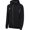 hummel Sportowa kurtka z kapturem hmlAUTHENTIC PL Zip Hoodie (100% rec. poliester) czarny mężczyźni