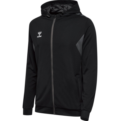 hummel Sportowa kurtka z kapturem hmlAUTHENTIC PL Zip Hoodie (100% rec. poliester) czarny mężczyźni