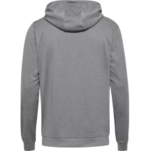 hummel Sportowa bluza z kapturem hmlAUTHENTIC PL Zip Hoodie (100% rec. poliester) szary mężczyźni