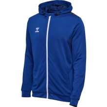 hummel Sportowa bluza z kapturem hmlAUTHENTIC PL Zip Hoodie (100% rec. poliester) granatowa męska