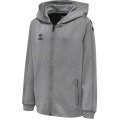 hummel Sportowa kurtka z kapturem hmlCORE XK Poly Zip Hood Sweat (materiał poliestrowy) szara dziecięca