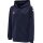 hummel Sportowa bluza z kapturem hmlCORE XK Poly Zip Hood Sweat (materiał poliestrowy) z kapturem granatowy dziecięcy